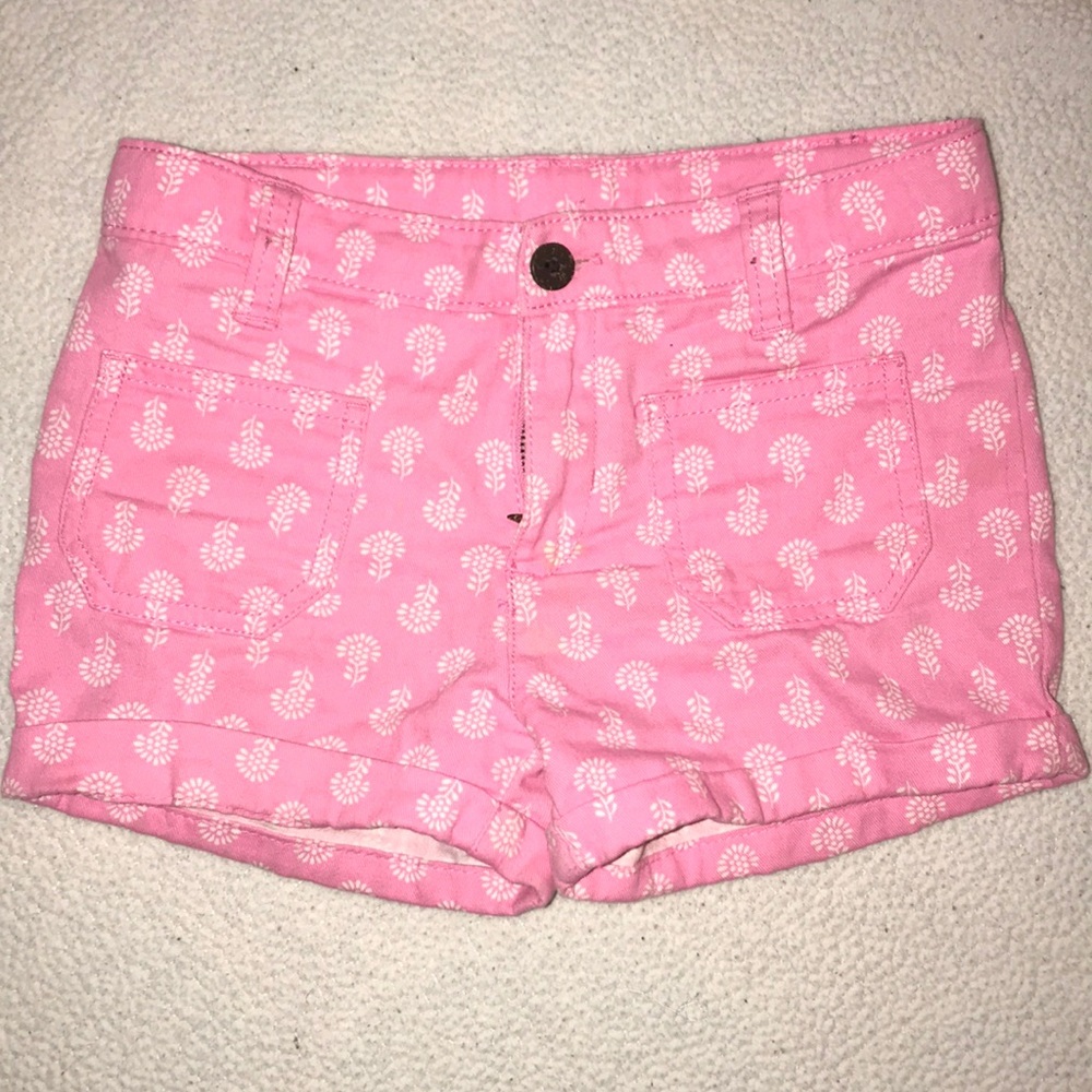 TOUGHSKINS pink flower print shorts! Size 6